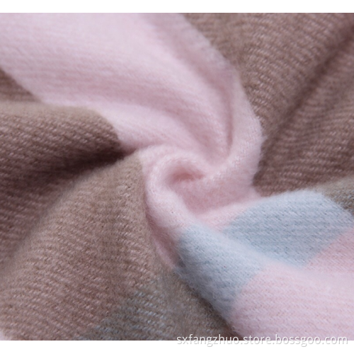 winter warm custom cashmere pashmina check scarf